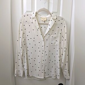 Florence Blouse Sezane Polka Dot Sz 38 US 6